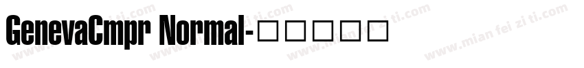 GenevaCmpr Normal字体转换